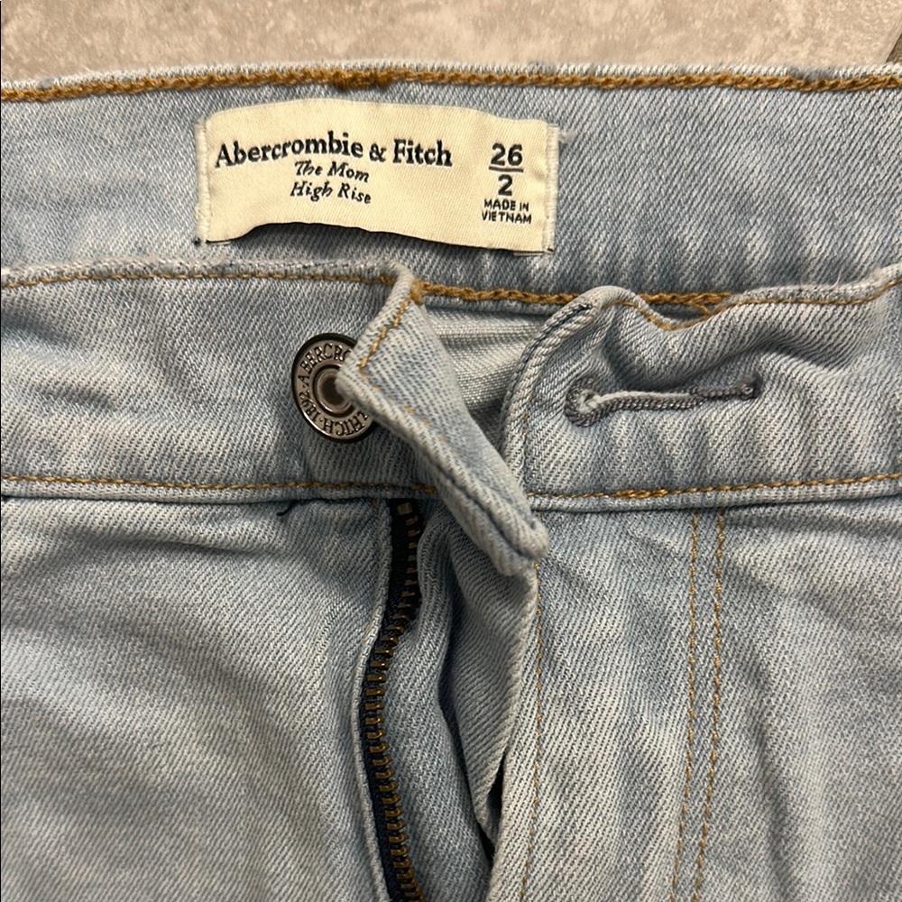 Abercrombie & Fitch Blue Straight Leg Jeans Classic Style - Picture 2 of 3